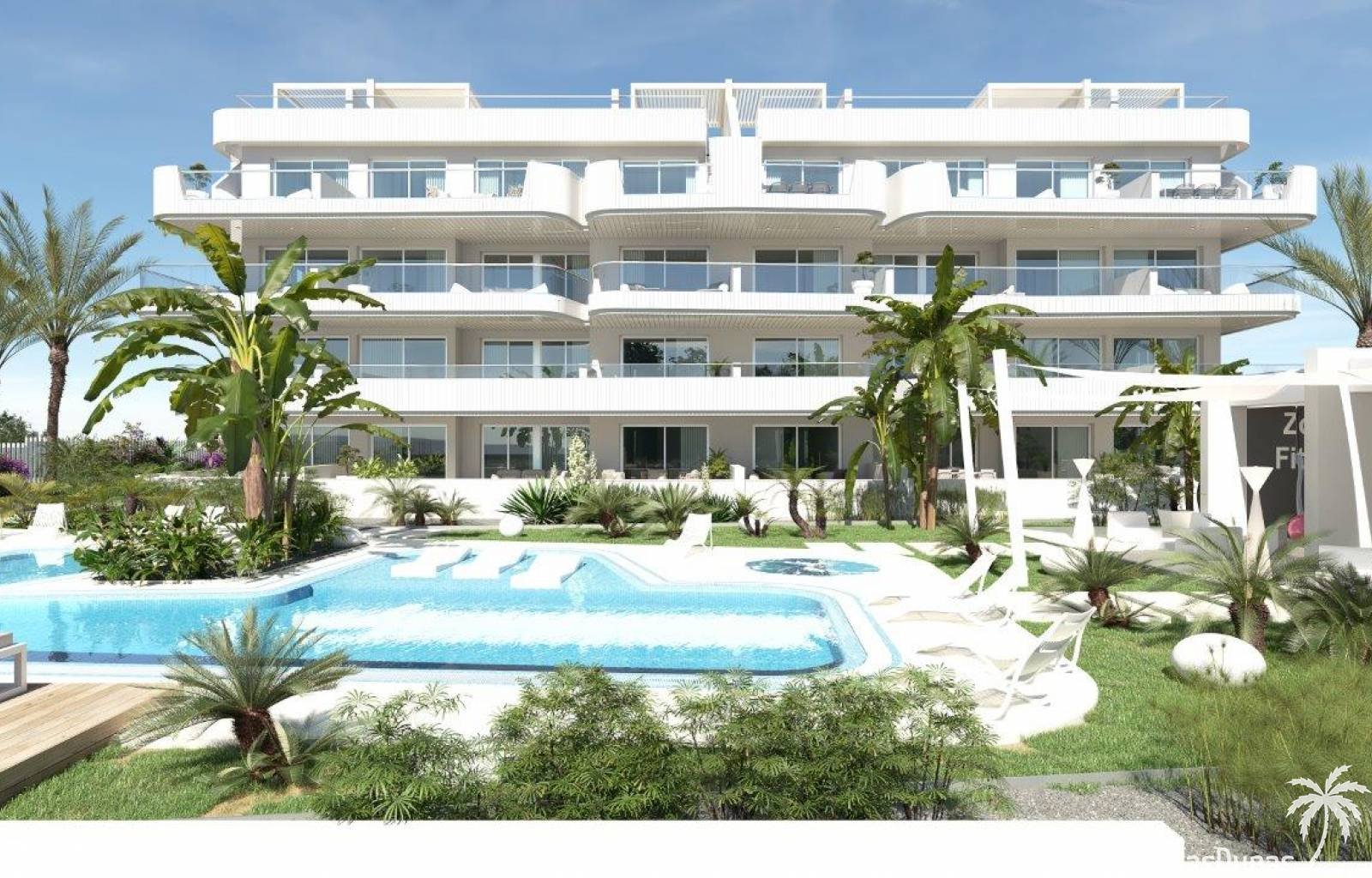 In der Nähe der schönen Sandstrände der Orihuela Costa und nicht weit vom Einkaufszentrum La Zenia Boulevard entfernt, wird dieser neue Apartmentkomp