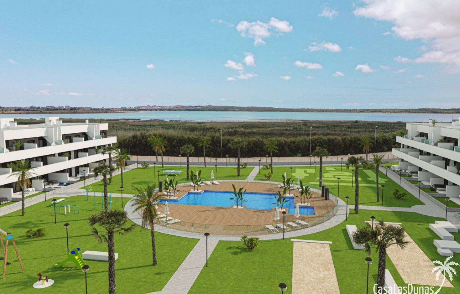 Grijp nu uw kans en investeer in deze moderne appartementen, gelegen aan een zoutmeer wat tevens beschermd natuurgebied is, dichtbij het levendige Gu