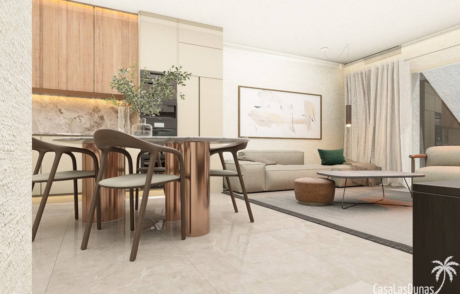  LETZTE VERFÜGBARE WOHNUNG - ERDGESCHOSS MIT 3 SCHLAFZIMMERN
 Dieser kleine Komplex umfasst 16 trendige Bungalows mit zwei oder drei Schlafzimmern. Di