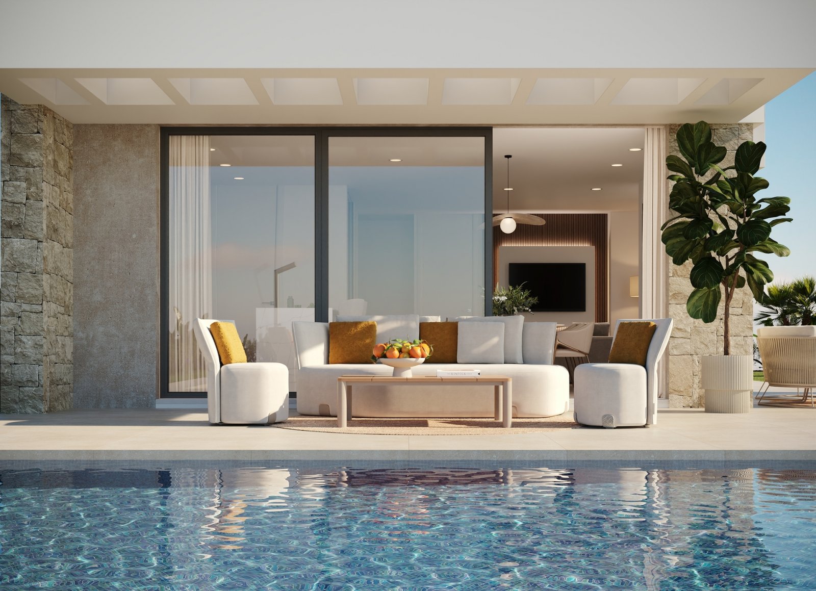 In der charmanten Stadt Finestrat gelegen, bietet dieser Wohnkomplex 10 freistehende Häuser, die durch ihren beeindruckenden Meerblick hervorstechen.