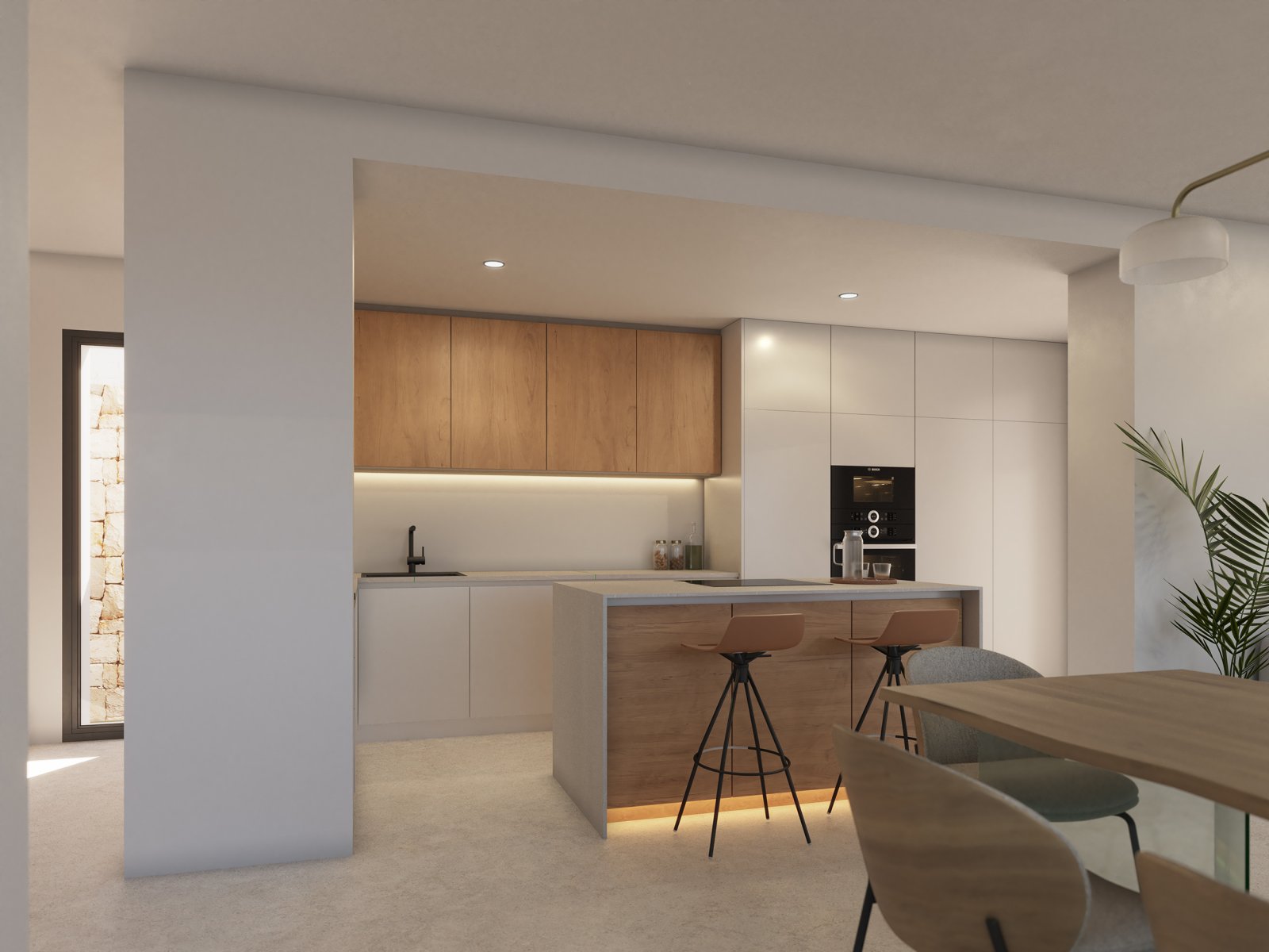 In der charmanten Ortschaft Benitachell gelegen, bieten diese exklusiven Villen eine privilegierte Umgebung mit Meerblick, nur 1 km von der Küste ent