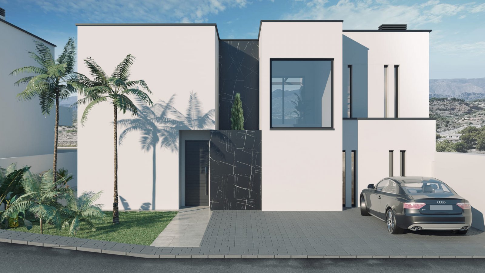 In der charmanten Ortschaft Finestrat gelegen, bietet diese exklusive Sammlung von 10 freistehenden Häusern eine privilegierte Umgebung mit beeindruc