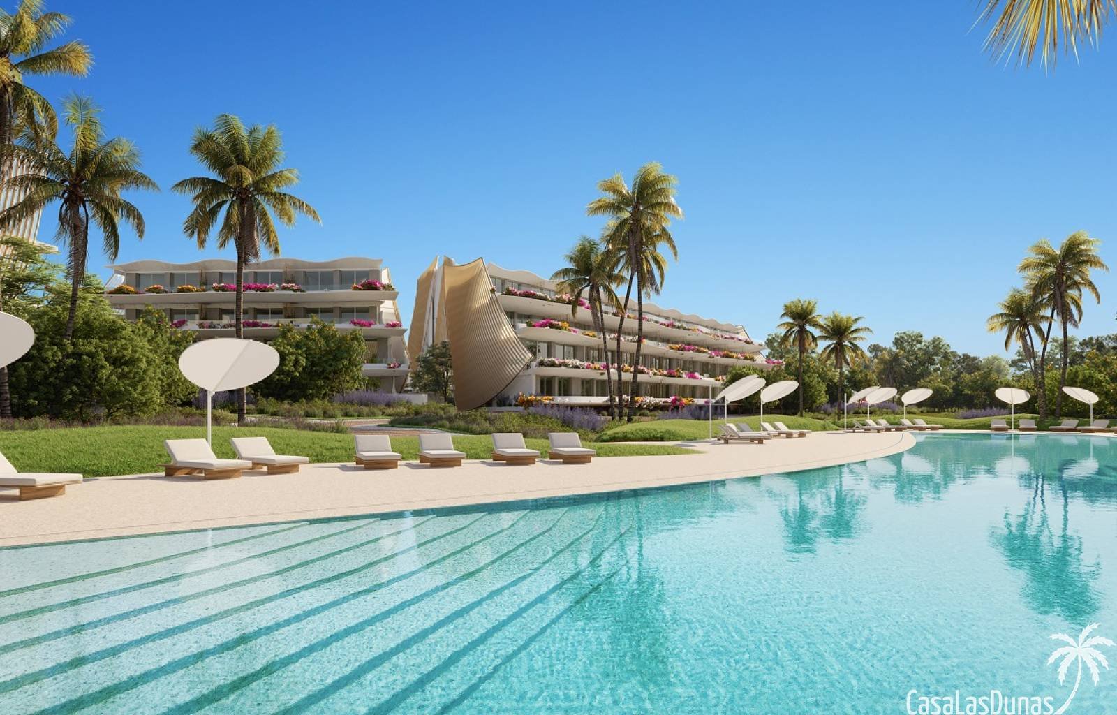 Modernes und exklusives Bauprojekt, nur wenige Schritte vom Strand von Albir entfernt und mit wunderschönem Meerblick. Die erste Phase dieses Projekt