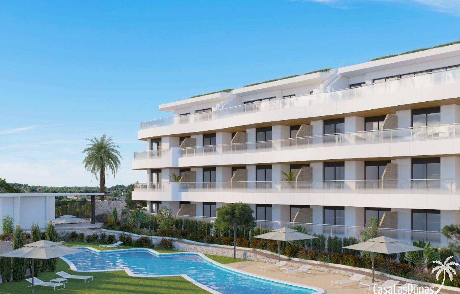 Diese Apartments befinden sich in unmittelbarer Nähe der Sandstrände von Playa Flamenca, direkt neben dem Einkaufszentrum. Es wird ein ziemlich große