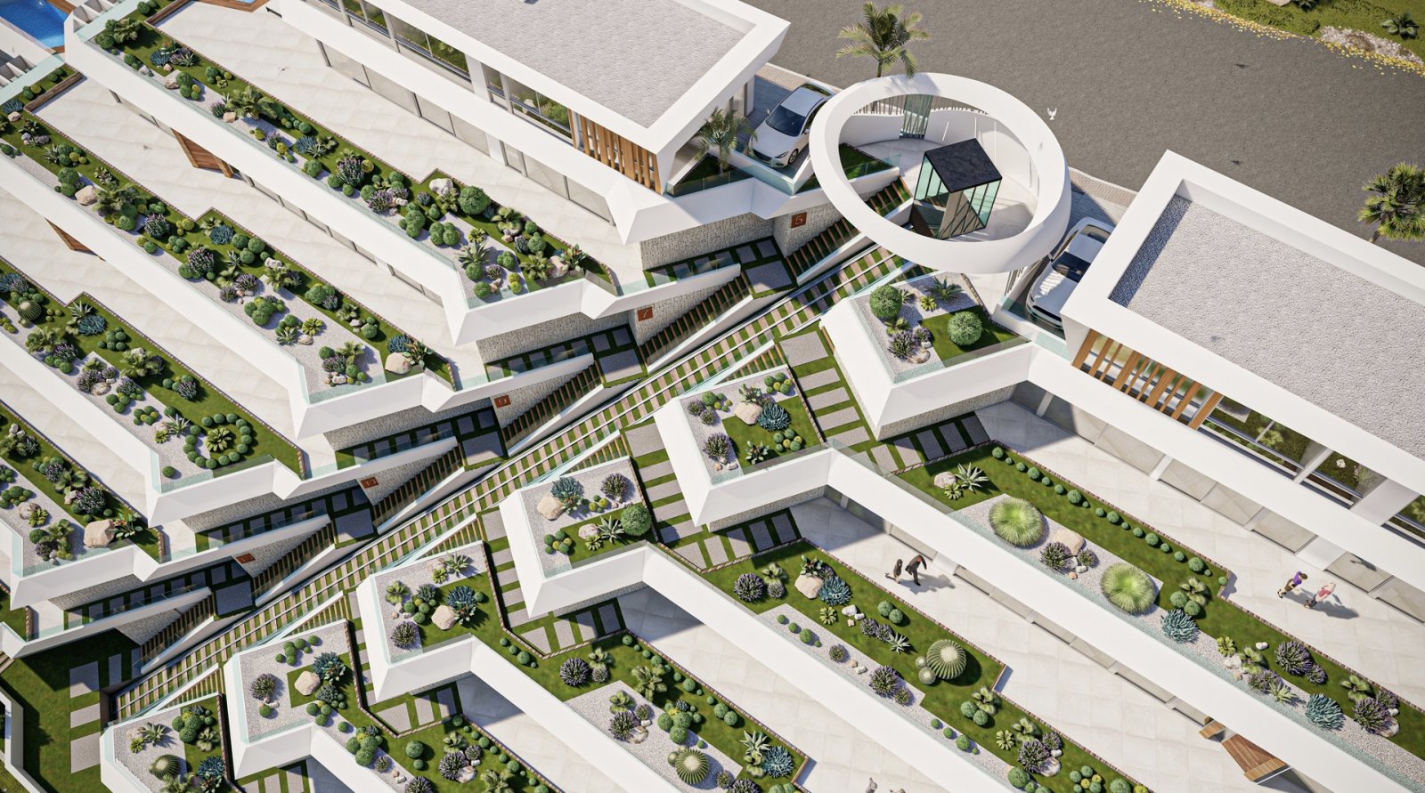 Im charmanten Pueblo Mascarat gelegen, bietet dieser exklusive Wohnkomplex eine Auswahl an Wohnungen und Penthäusern, die für diejenigen entworfen wu