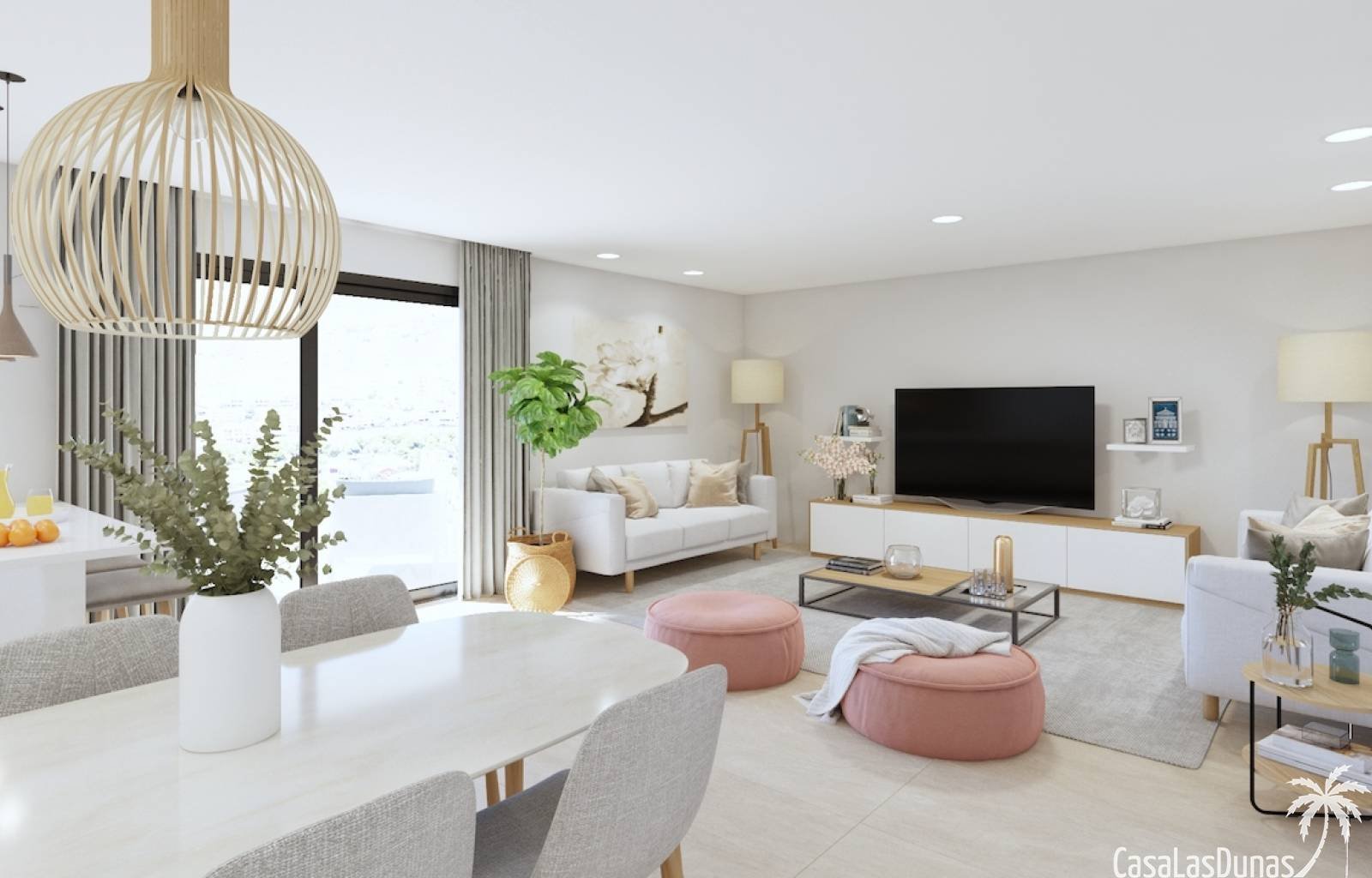 Dieser schöne Apartmentkomplex verfügt über 3 Schlafzimmer und 2 Badezimmer. Erbaut auf 123 m2, mit Gemeinschaftspool. Die Apartments liegen in Almor