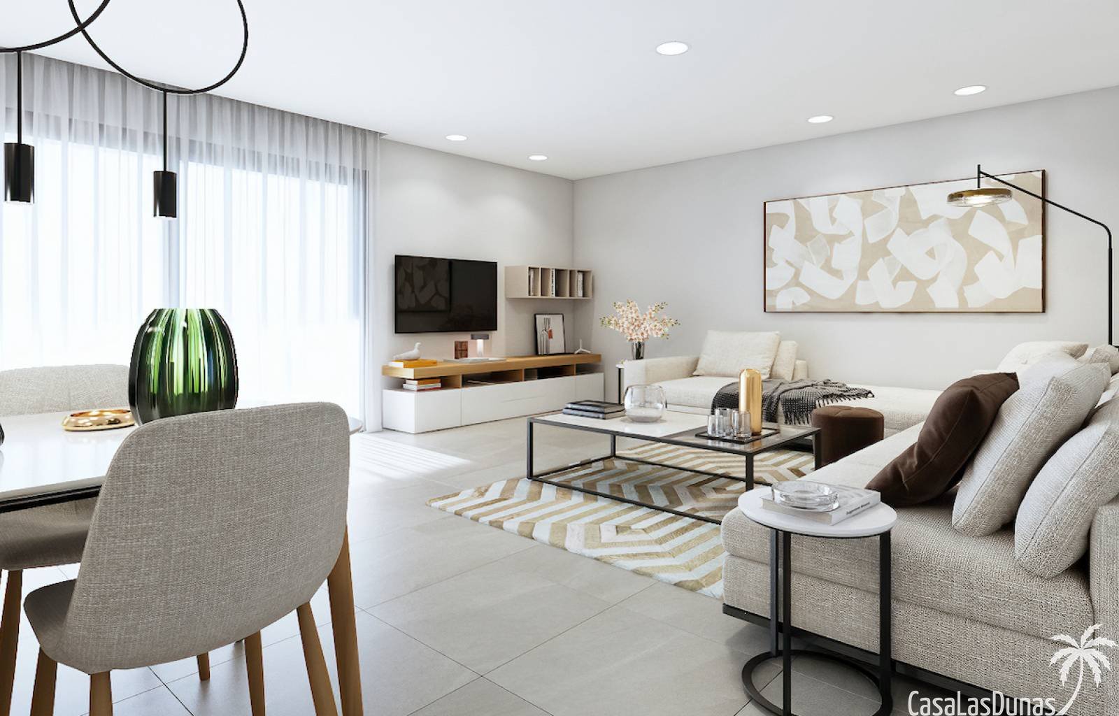 Dieser schöne Apartmentkomplex verfügt über 3 Schlafzimmer und 2 Badezimmer. Erbaut auf 123 m2, mit Gemeinschaftspool. Die Apartments liegen in Almor