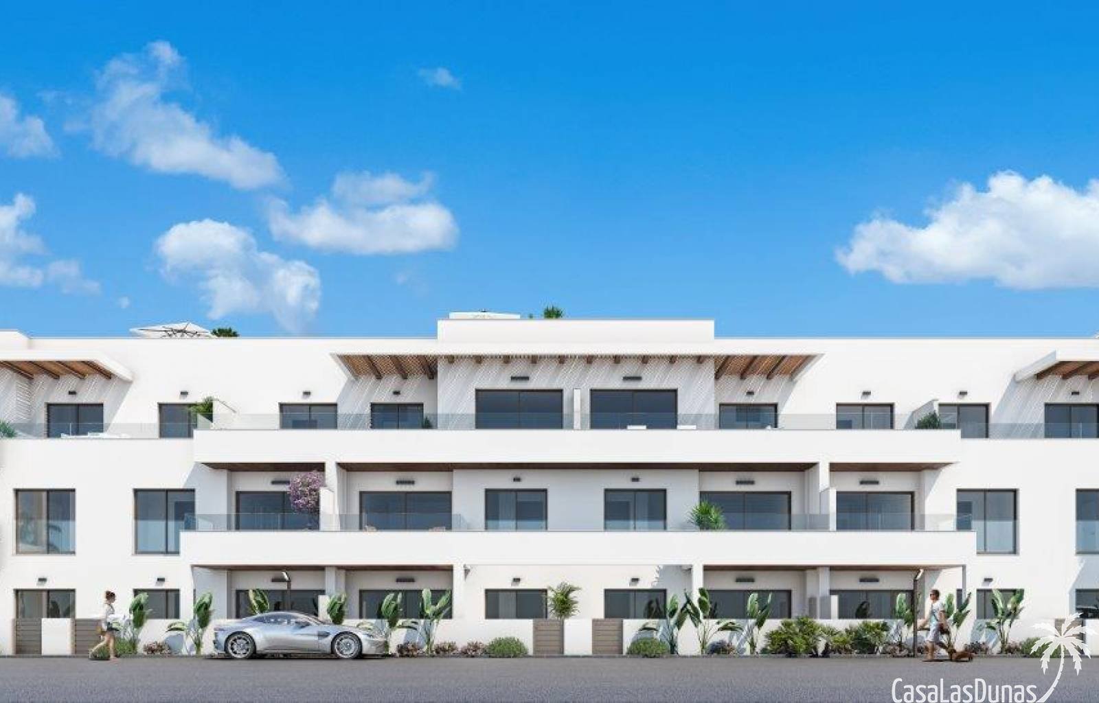 Direkt am Golfplatz und nicht weit vom schönen Mar Menor entfernt entsteht dieses Projekt, bei dem 2 Wohnblöcke und 9 Einfamilienhäuser zur Verfügung