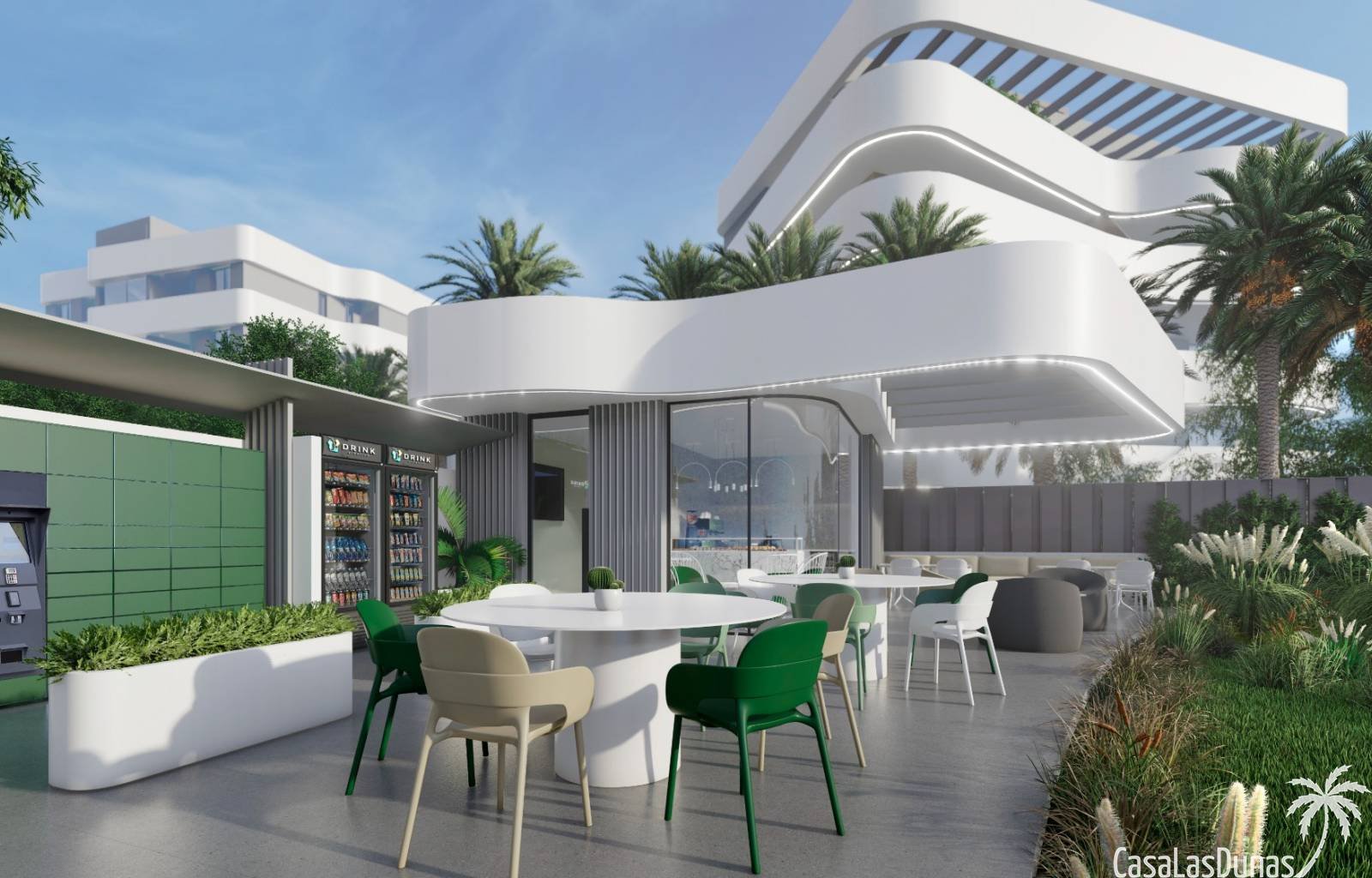 Wunderschöne Fotos, nicht wahr?
Warten Sie, bis diese schönen modernen Apartments fertiggestellt sind. Die Häuser sind hochmodern und verfügen durch