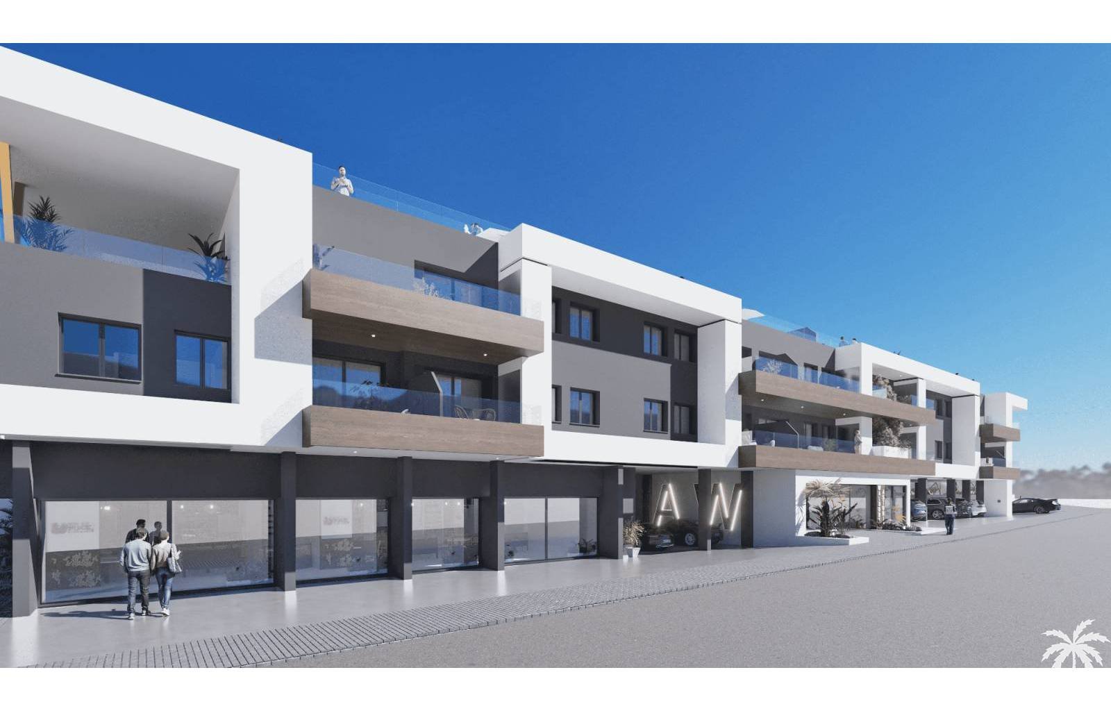 Benijófar:  Im sonnigen Benijofar an der Costa Blanca im Süden ist ein wunderschönes neues Bauprojekt im Gange. Die Häuser liegen neben einem kleinen Stadtpark u 