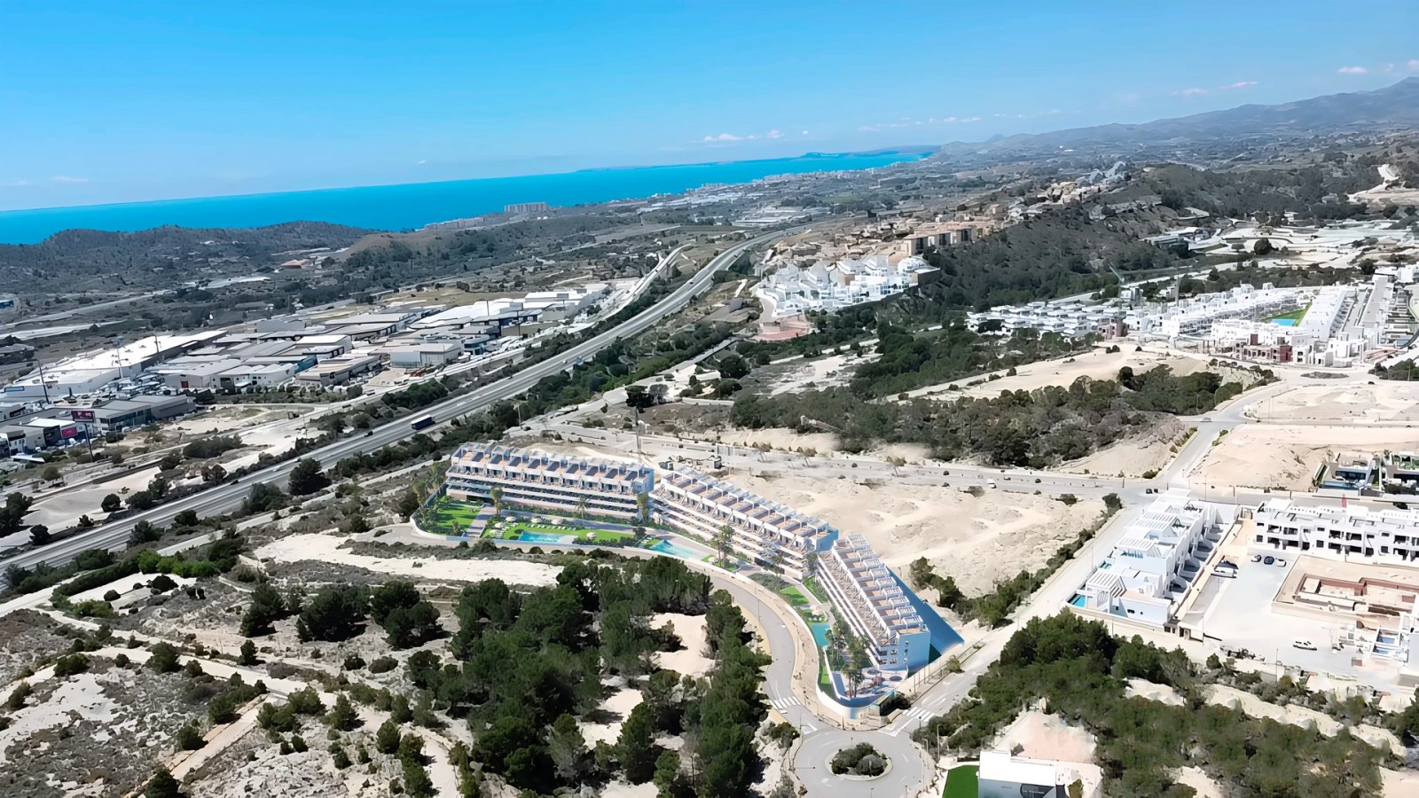 In der prestigeträchtigen Gegend von Golf Bahía gelegen, bietet dieser Wohnkomplex eine Auswahl von 60 Immobilien, darunter Apartments und Penthäuser