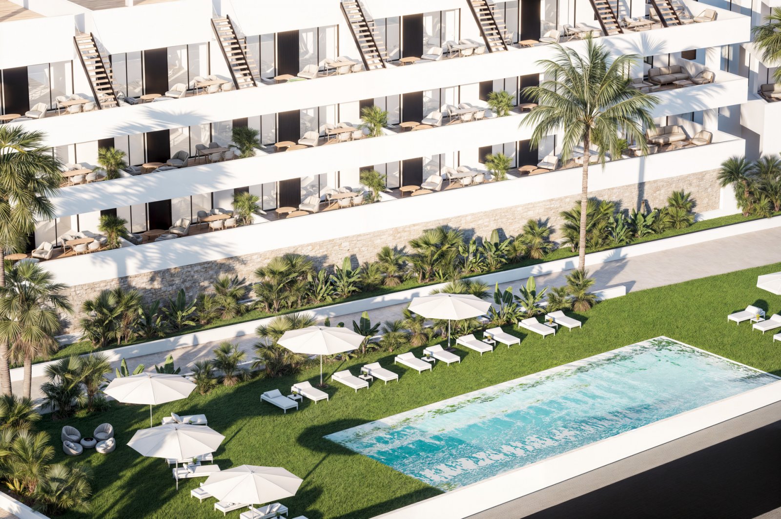 In der prestigeträchtigen Gegend von Golf Bahía gelegen, bietet dieser Wohnkomplex eine Auswahl von 60 Immobilien, darunter Apartments und Penthäuser