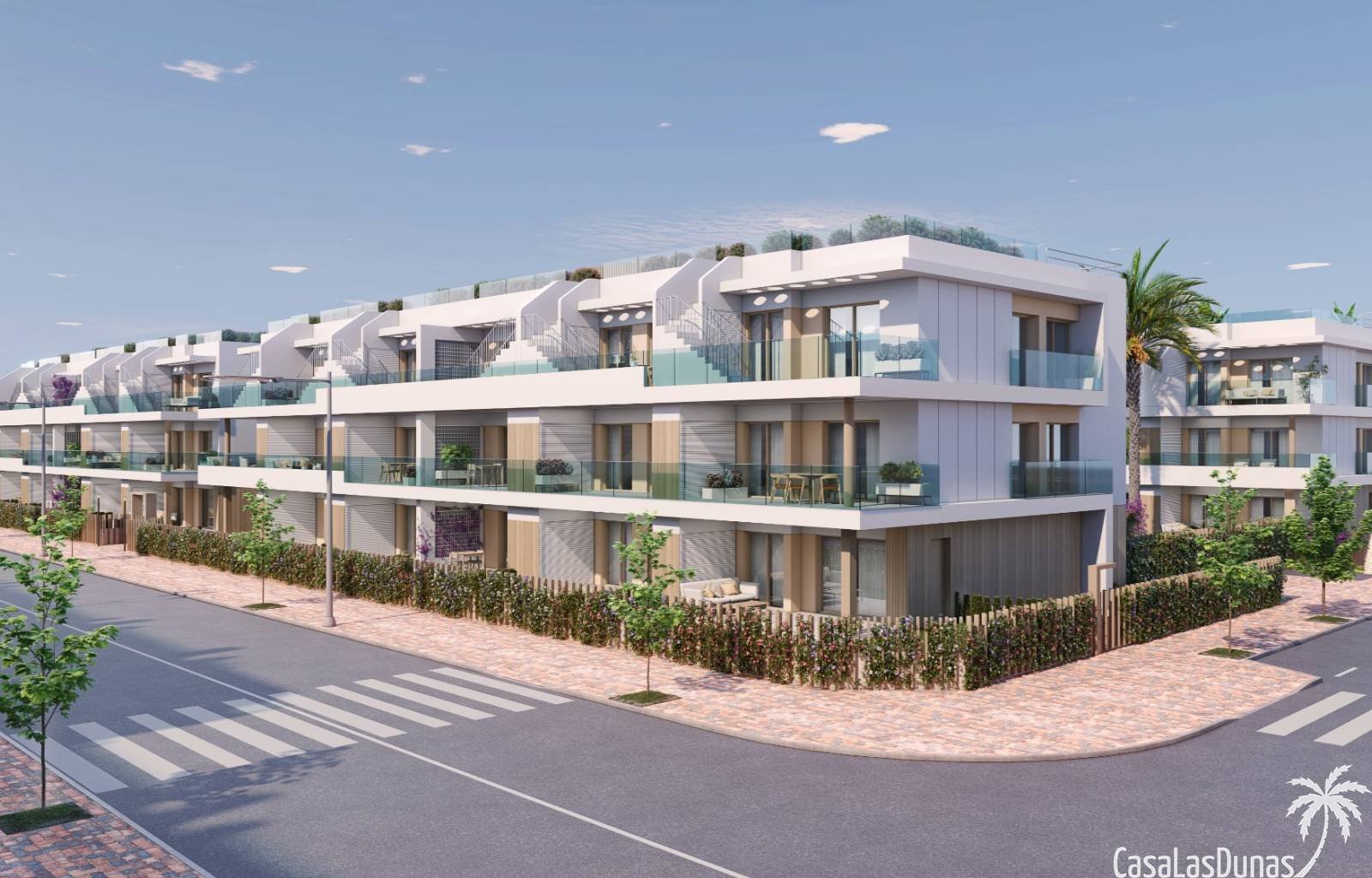 Im sonnigen Pilar de la Horadada an der Costa Blanca im Süden entsteht ein prächtiges neues Resort. Die Penthäuser sind in der ersten Phase dieses Pr