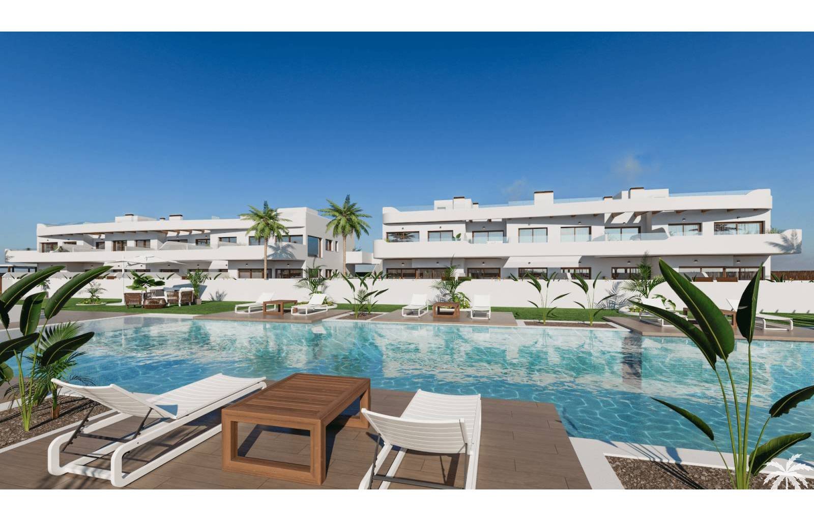 Los Alcazares:  Ein wunderschöner Komplex aus Apartments mit 2 und 3 Schlafzimmern in Los Alcázares an der Costa Cálida. Die Lage bietet einen herrlichen Blick auf d 