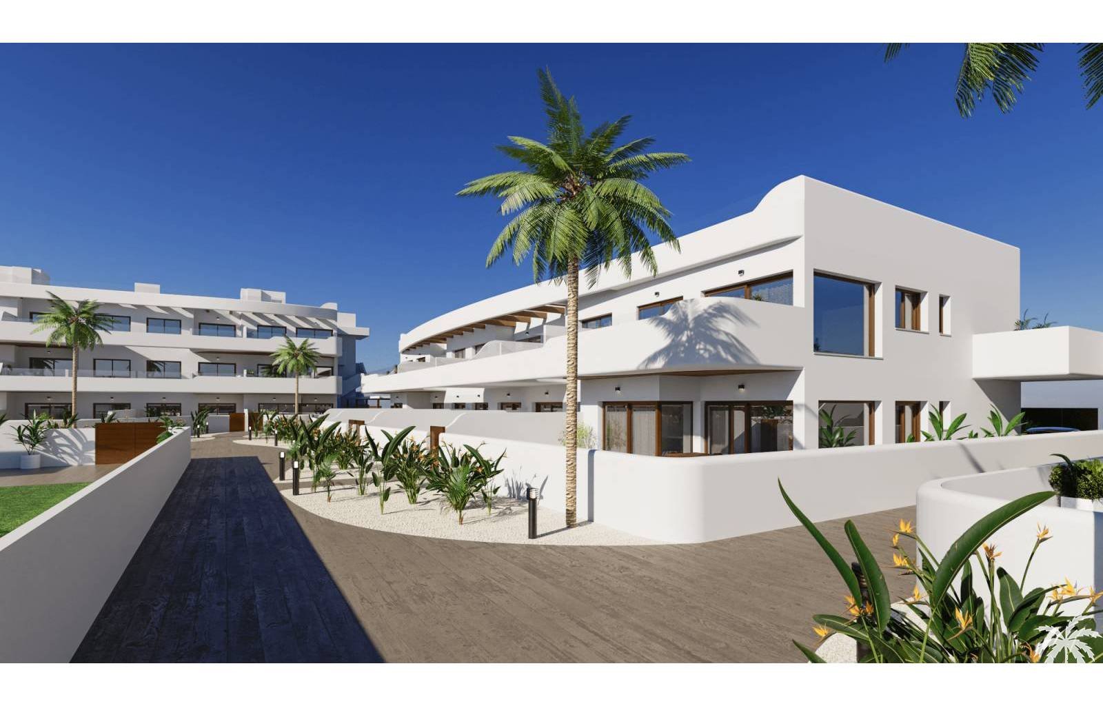 Ein wunderschöner Komplex aus Apartments mit 2 und 3 Schlafzimmern in Los Alcázares an der Costa Cálida. Die Lage bietet einen herrlichen Blick auf d