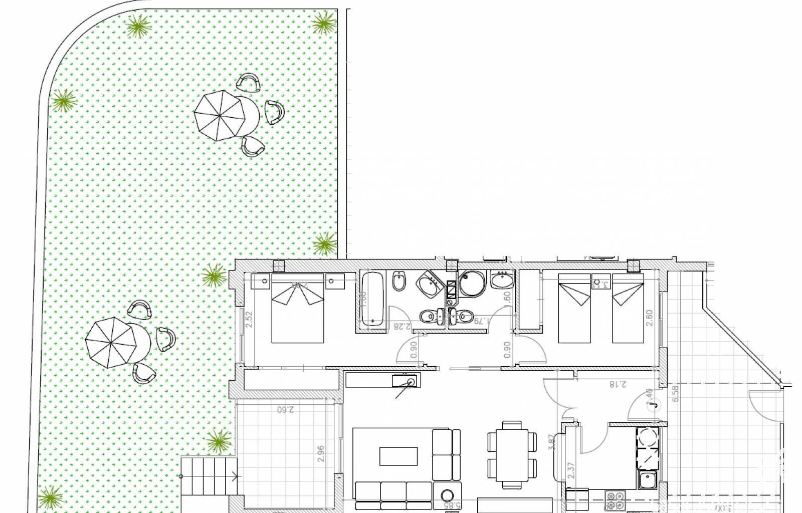 Diese charmanten spanischen Apartments liegen nur 2 Kilometer vom Sandstrand von Campoamor entfernt. Sie bieten Modelle mit einem oder zwei Schlafzim