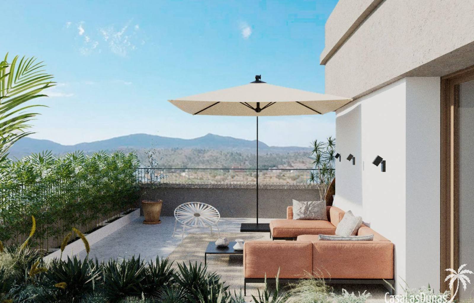 Dieses neue Immobilienprojekt in Hondon de las Nieves bietet Apartments mit Garten oder Balkon, bestehend aus 2 Schlafzimmern und 2 Bädern, einem Gem