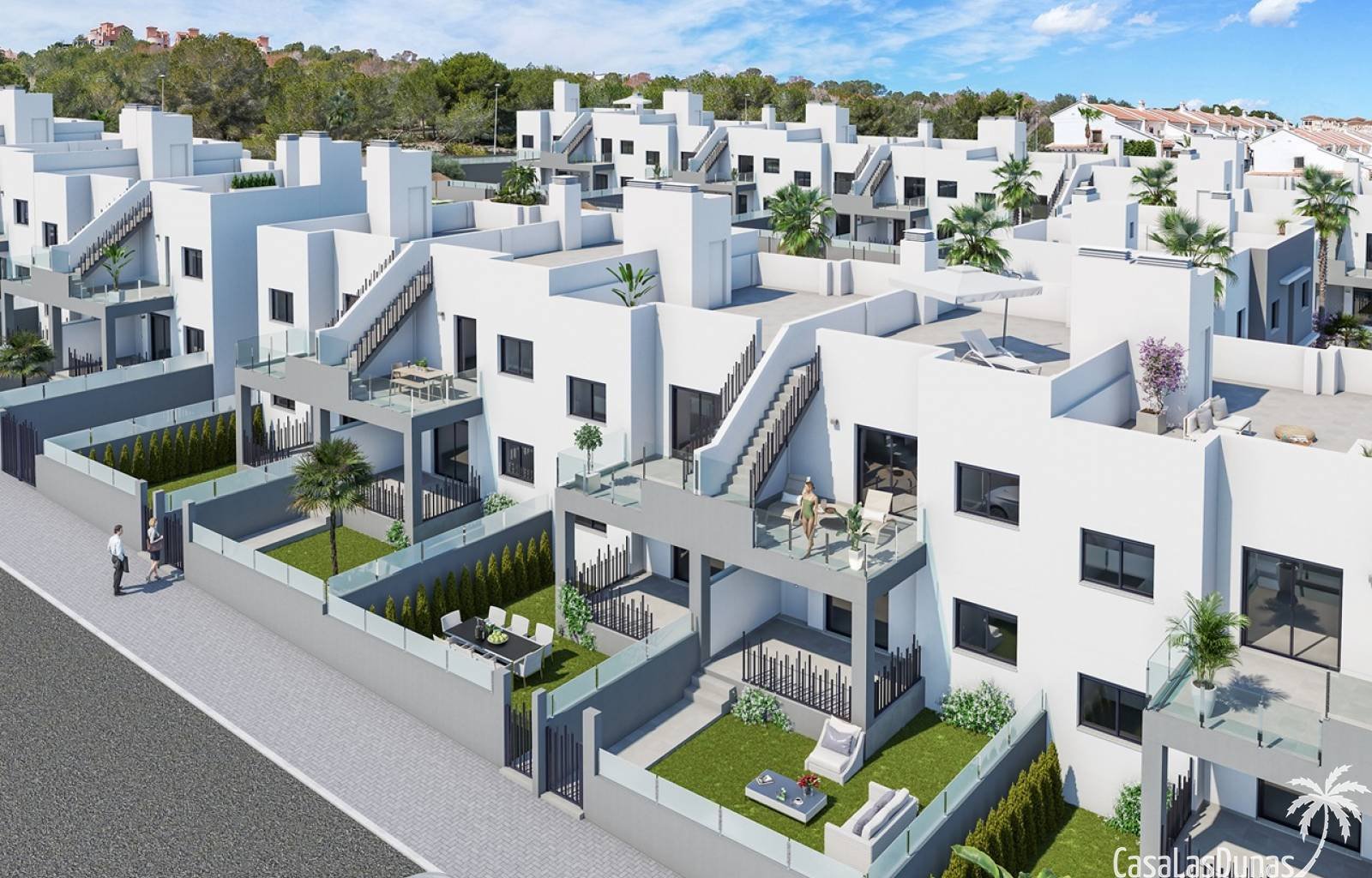 San Miguel de Salinas:  Diese elegante, neu gebaute Dachgeschosswohnung befindet sich im ruhigen und grünen Viertel La Cañada, etwas außerhalb des geschäftigen Dorfzentrums  