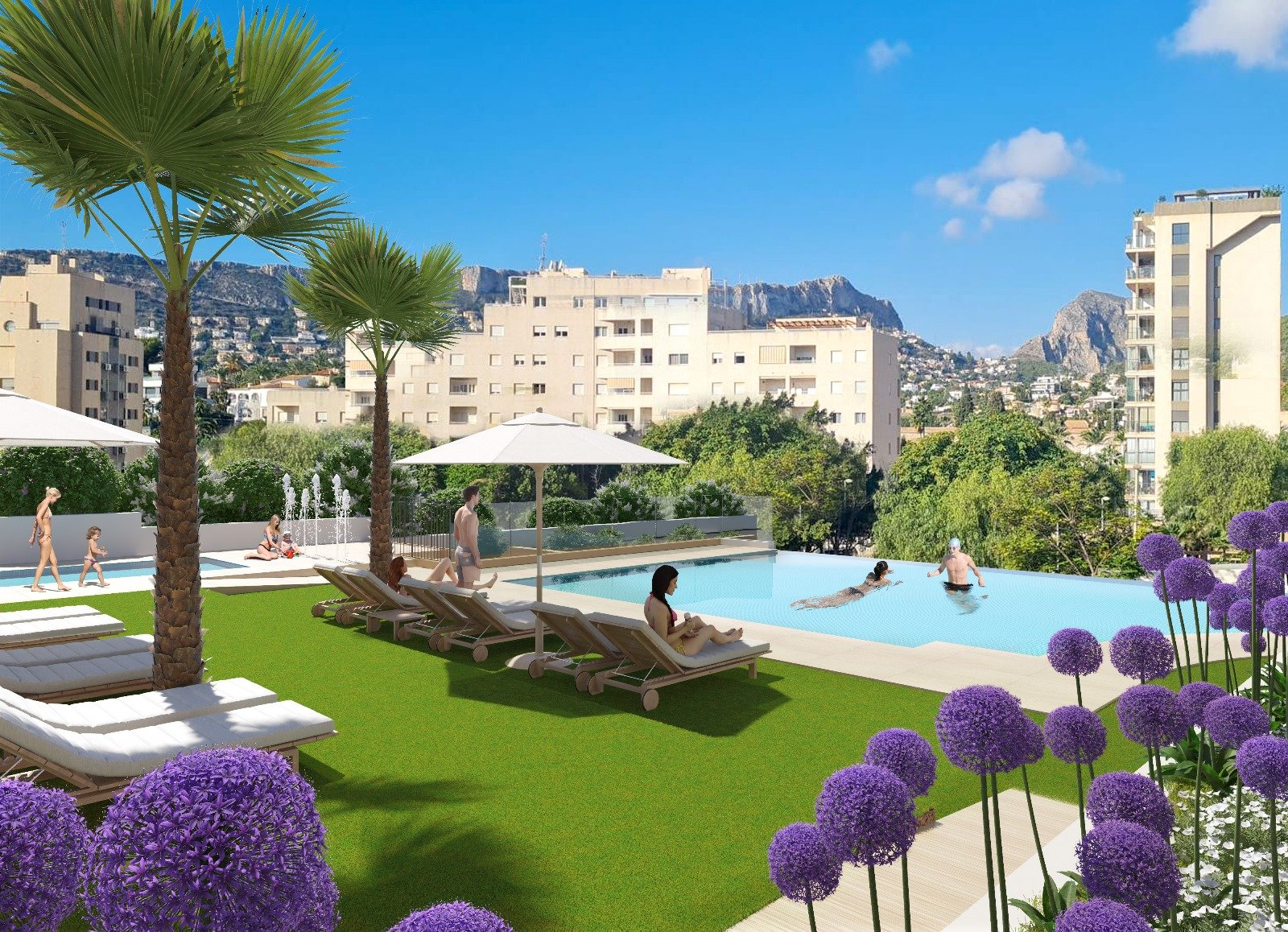 In der charmanten Stadt Calpe gelegen, bietet diese exklusive Sammlung von 38 Immobilien ein einzigartiges Wohnerlebnis mit Meerblick. Das Angebot um