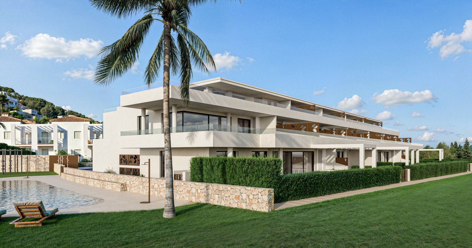 In der prestigeträchtigen Gegend von La Sella gelegen, bietet dieser Wohnkomplex eine exklusive Auswahl an Immobilien, darunter Apartments und Erdges