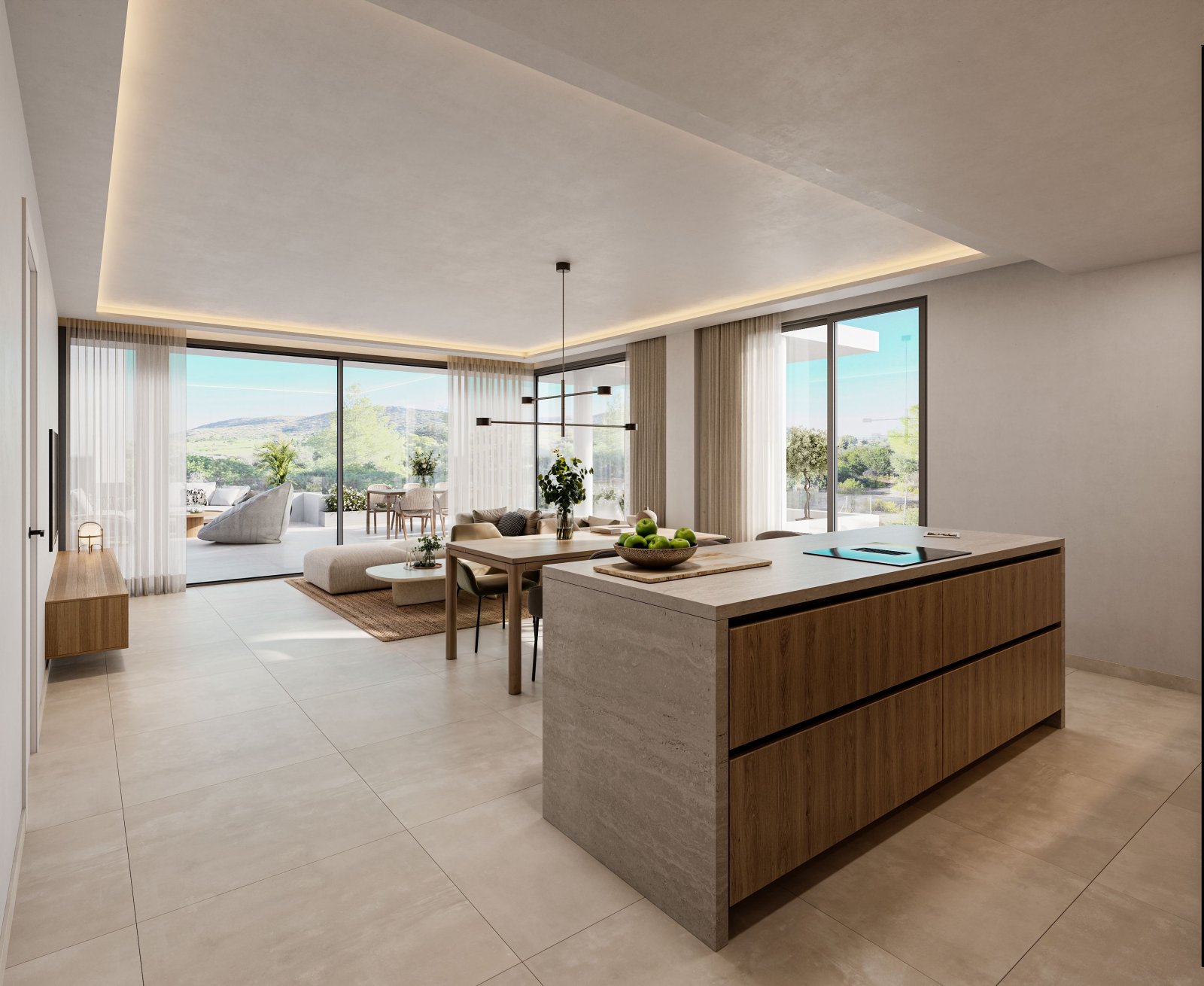 In der prestigeträchtigen Gegend von La Sella gelegen, bietet dieser Wohnkomplex eine exklusive Auswahl an Immobilien, darunter Apartments und Erdges