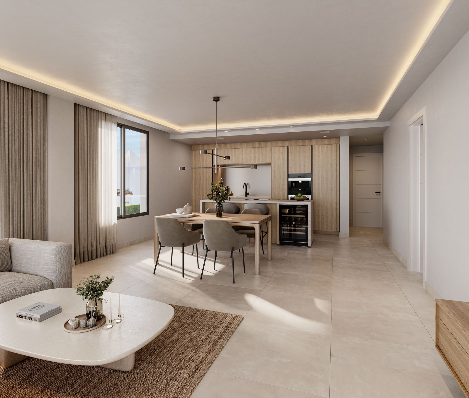 In der prestigeträchtigen Gegend von La Sella gelegen, bietet dieser Wohnkomplex eine exklusive Auswahl an Immobilien, darunter Apartments und Erdges