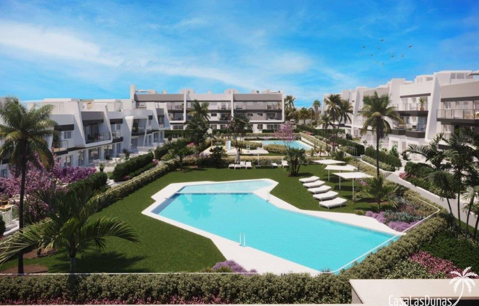 Mit großer Begeisterung präsentieren wir diesen großartigen neuen Wohnkomplex mit 120 Apartments in Gran Alacant mit Blick auf das Mittelmeer. Die Ap