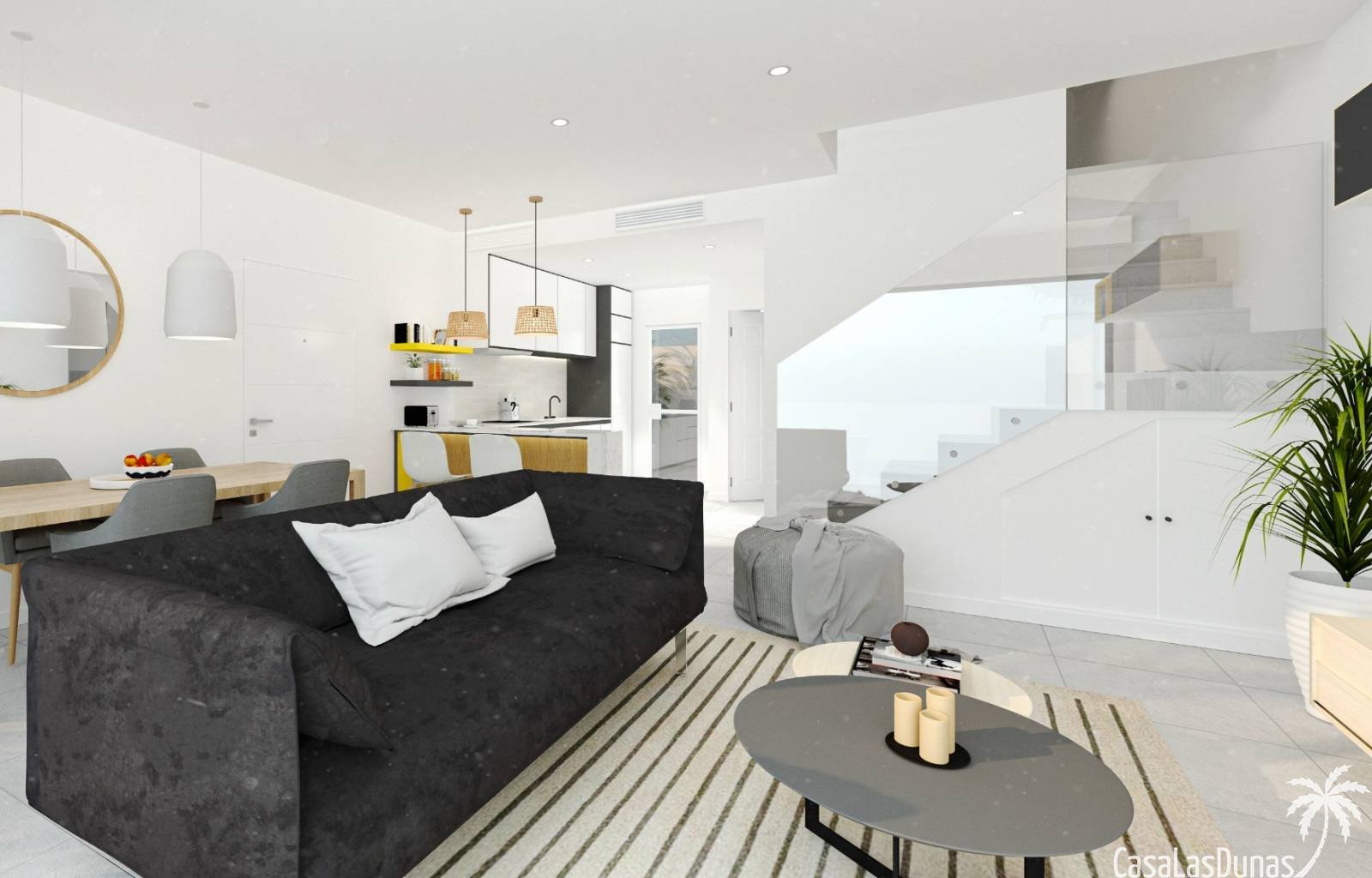 Wunderschöne freistehende Villen im Bau, nur 3 Kilometer von den Sandstränden des Mittelmeers entfernt. Insgesamt werden 3 Häuser auf Grundstücken zw