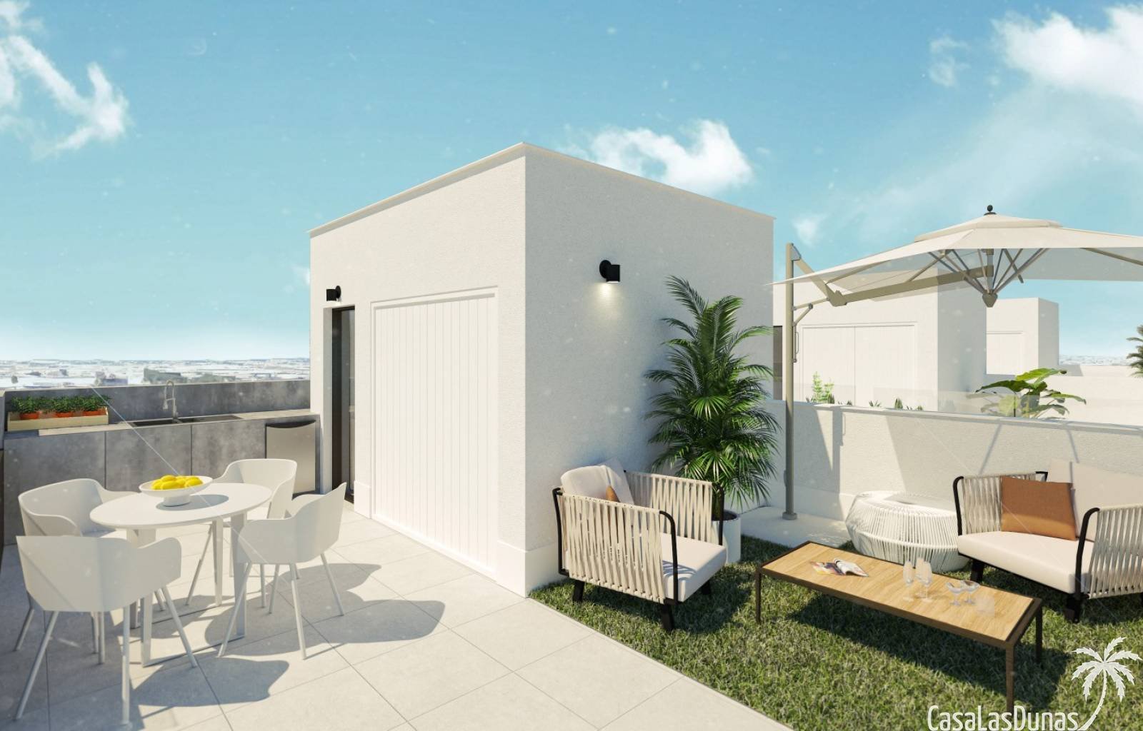 Wunderschöne freistehende Villen im Bau, nur 3 Kilometer von den Sandstränden des Mittelmeers entfernt. Insgesamt werden 3 Häuser auf Grundstücken zw