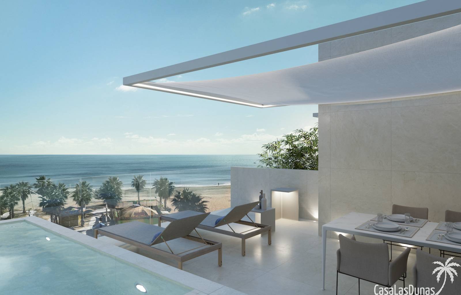 Diese Luxusapartments liegen nur 50 Meter vom Strand La Mata entfernt und bieten direkten Meerblick. Das Gebäude verfügt über 3 Penthäuser, eine Auße