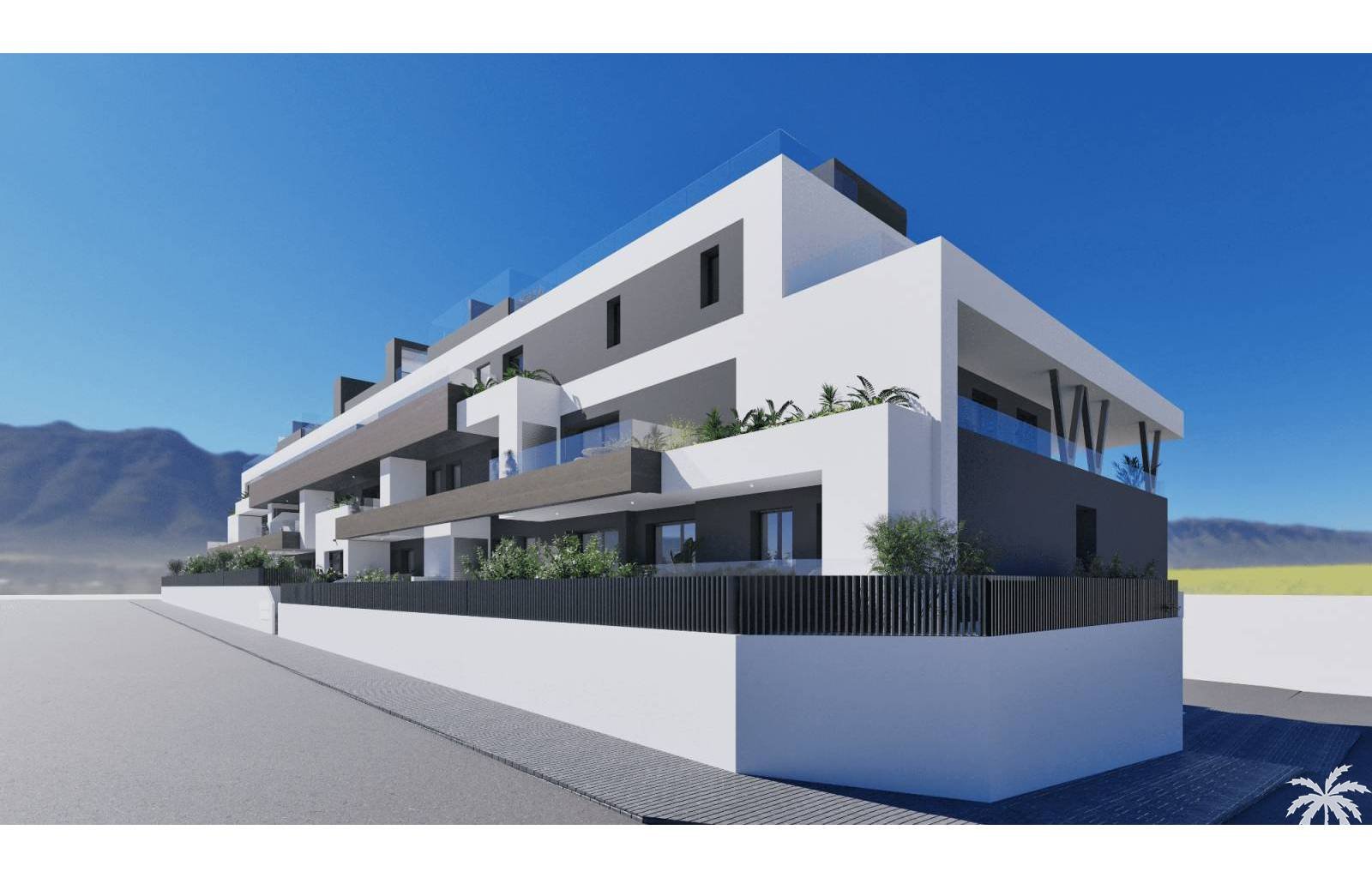 Im sonnigen Benijofar an der Costa Blanca im Süden ist ein wunderschönes neues Bauprojekt im Gange. Die Häuser liegen neben einem kleinen Stadtpark u