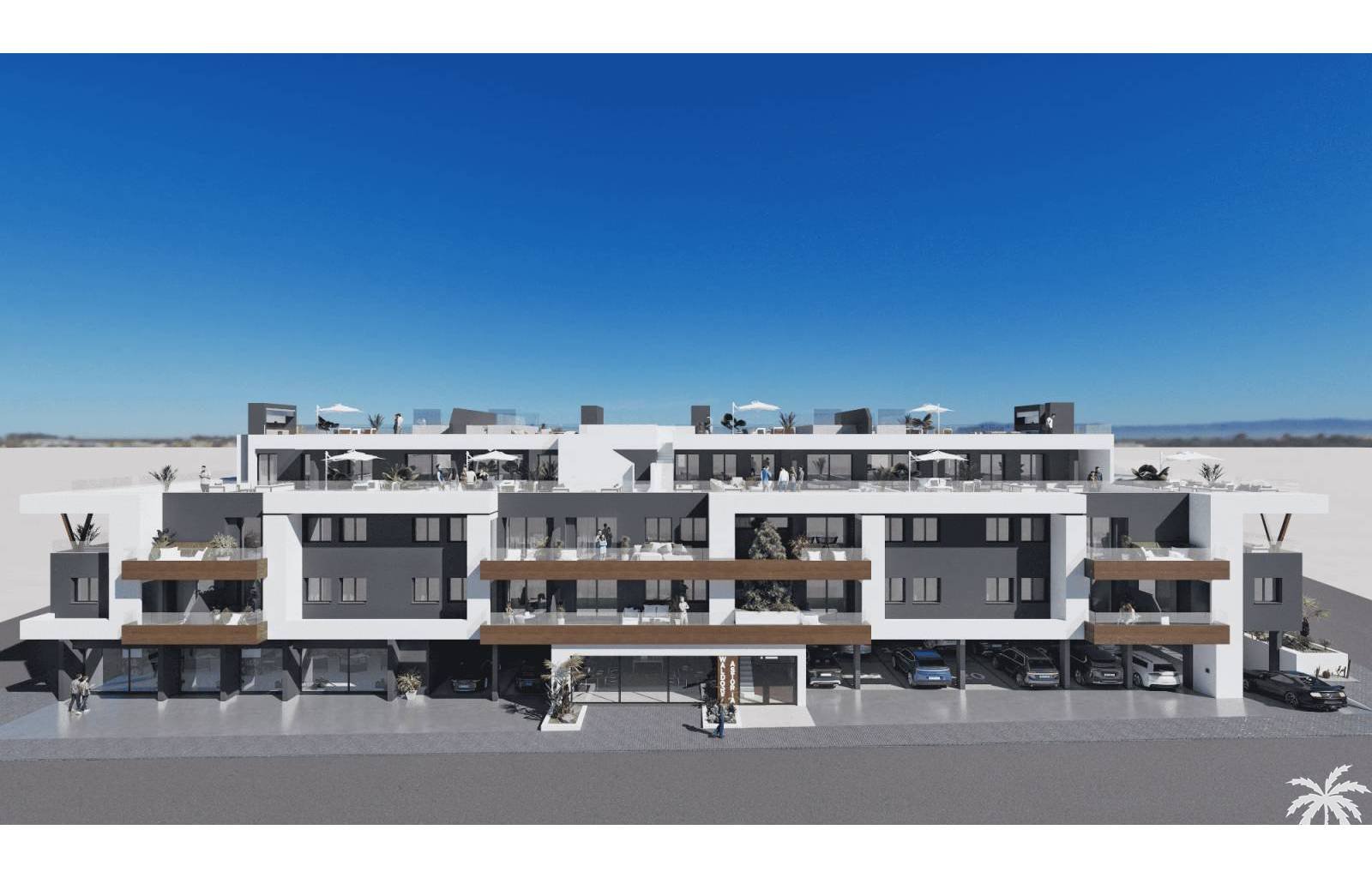 Im sonnigen Benijofar an der Costa Blanca im Süden ist ein wunderschönes neues Bauprojekt im Gange. Die Häuser liegen neben einem kleinen Stadtpark u