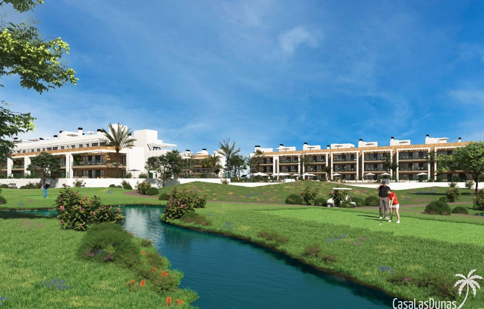 Dieser schöne neue Apartmentkomplex mit 2 und 3 Schlafzimmern befindet sich in Los Alcazares im Bau. Sie haben die Wahl zwischen Erdgeschosswohnungen