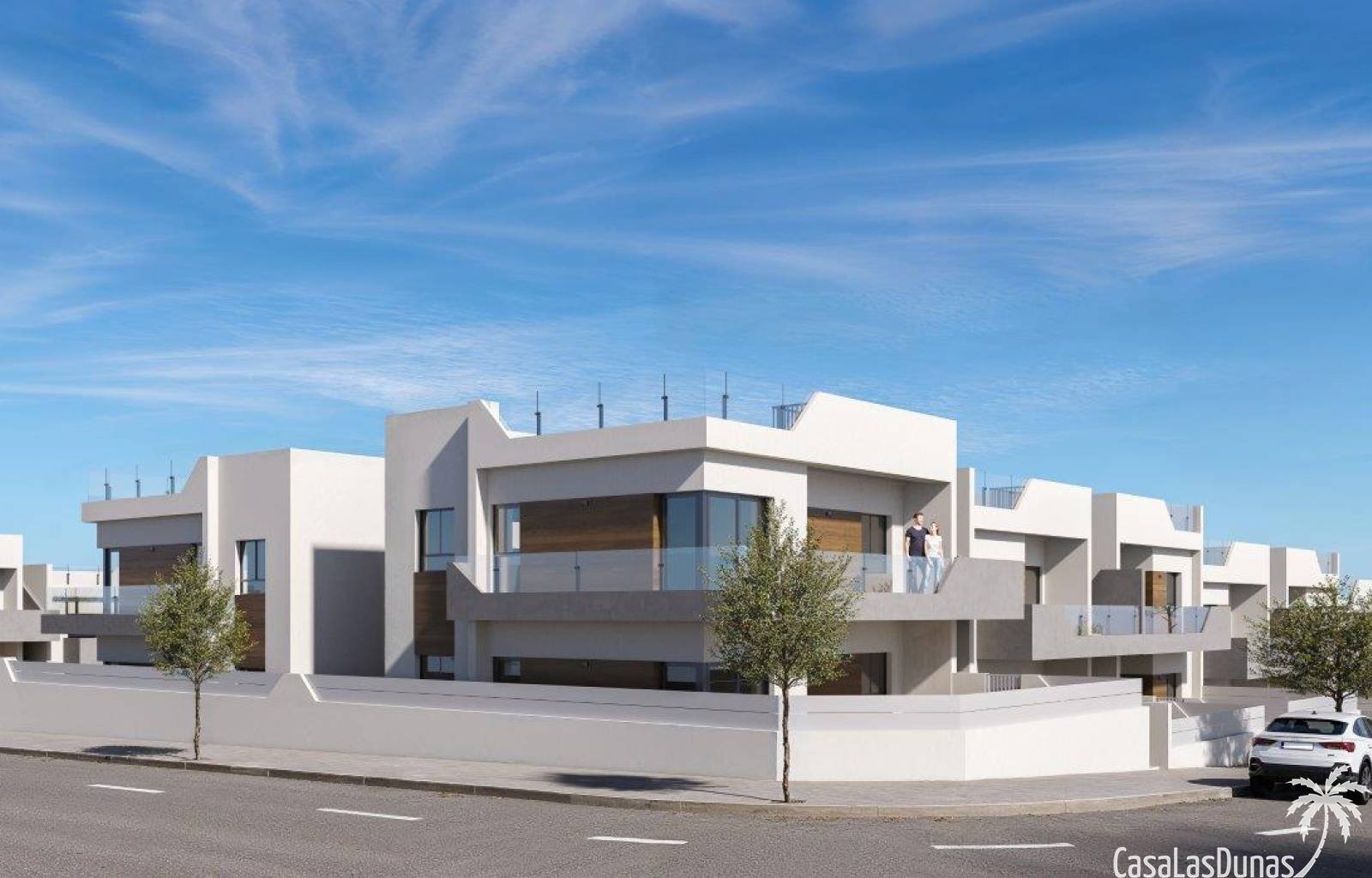 Wir finden diesen wunderschönen Komplex in einem brandneuen Viertel in San Miguel, wo mehrere neue Bauprojekte im Bau sind! Es wird aus Wohnungen bes