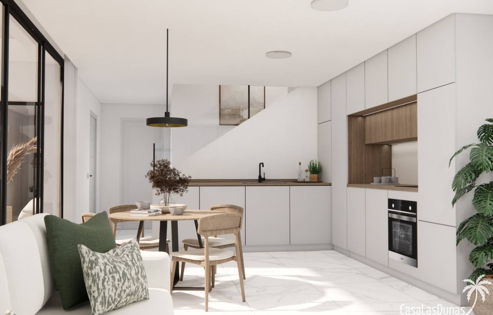 Wunderschöne neue Villen in der Urbanisation La Herrada in Los Montesinos. Die Häuser verfügen über 3 Schlafzimmer, 2 Badezimmer und ein Gäste-WC. Di