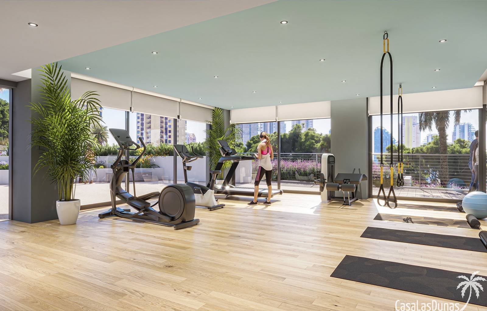 Dieser Wohnturm in Benidorm verfügt über nicht weniger als 108 Wohneinheiten. Es gibt Häuser mit 2 oder 3 Schlafzimmern und 1 Penthouse mit 4 Schlafz