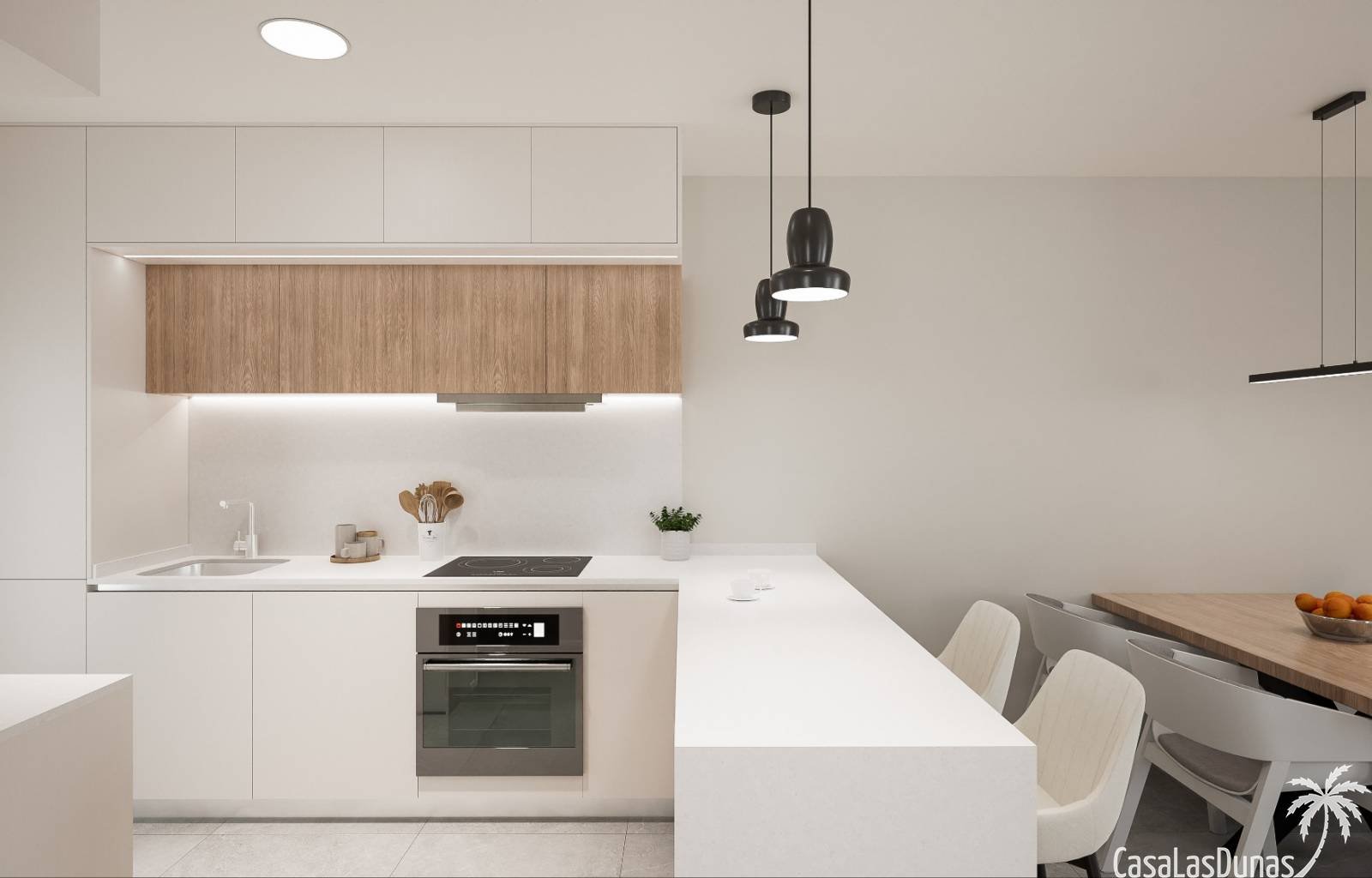 Im ruhigen Küstendorf Torre de la Horadada, dem südlichsten Punkt der Costa Blanca, befindet sich dieses moderne und luxuriöse Resort im Bau. Diese W