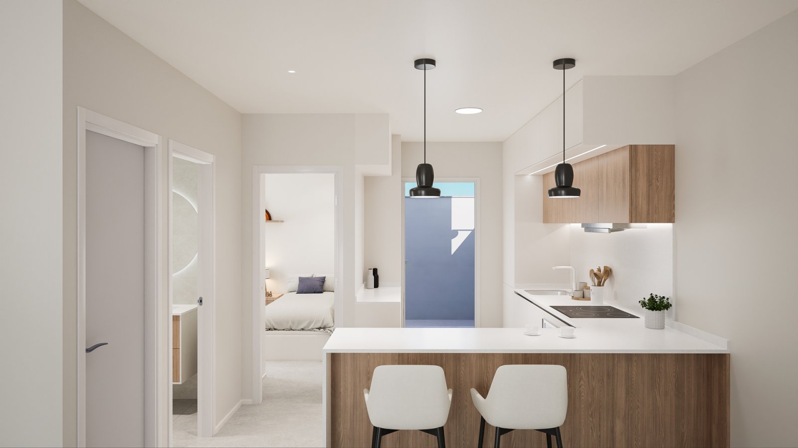 In der charmanten Stadt Pilar de la Horadada gelegen, bietet diese exklusive Wohnanlage ein einzigartiges Wohnerlebnis in erster Meereslinie. Mit ins