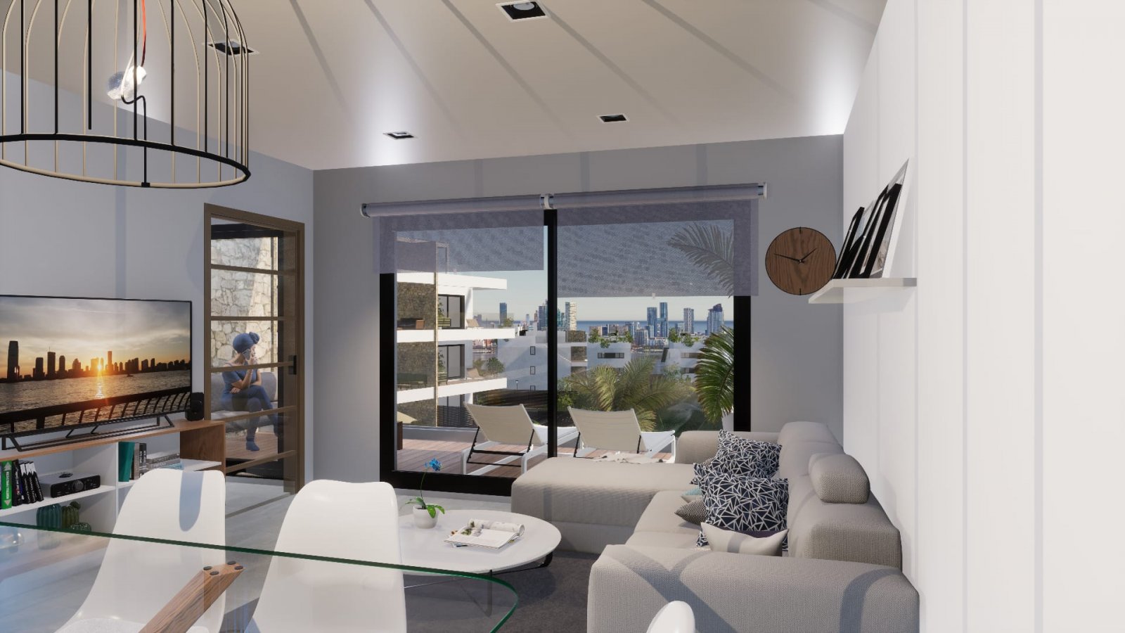 In der charmanten Stadt Finestrat gelegen, bietet dieses Wohnresort eine Auswahl von 24 Wohnungen mit Meerblick, verteilt auf Apartments, Erdgeschoss