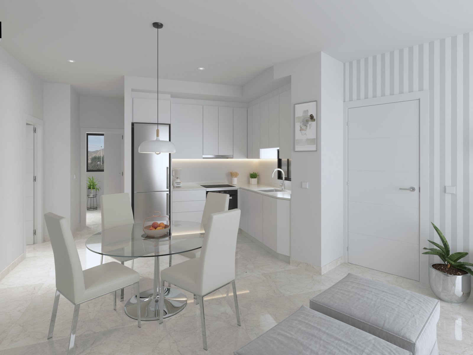 Diese exklusive Sammlung von Bungalows in der charmanten Stadt Mazarrón bietet ein einzigartiges Wohnerlebnis mit Meerblick. Mit insgesamt 7 verfügba