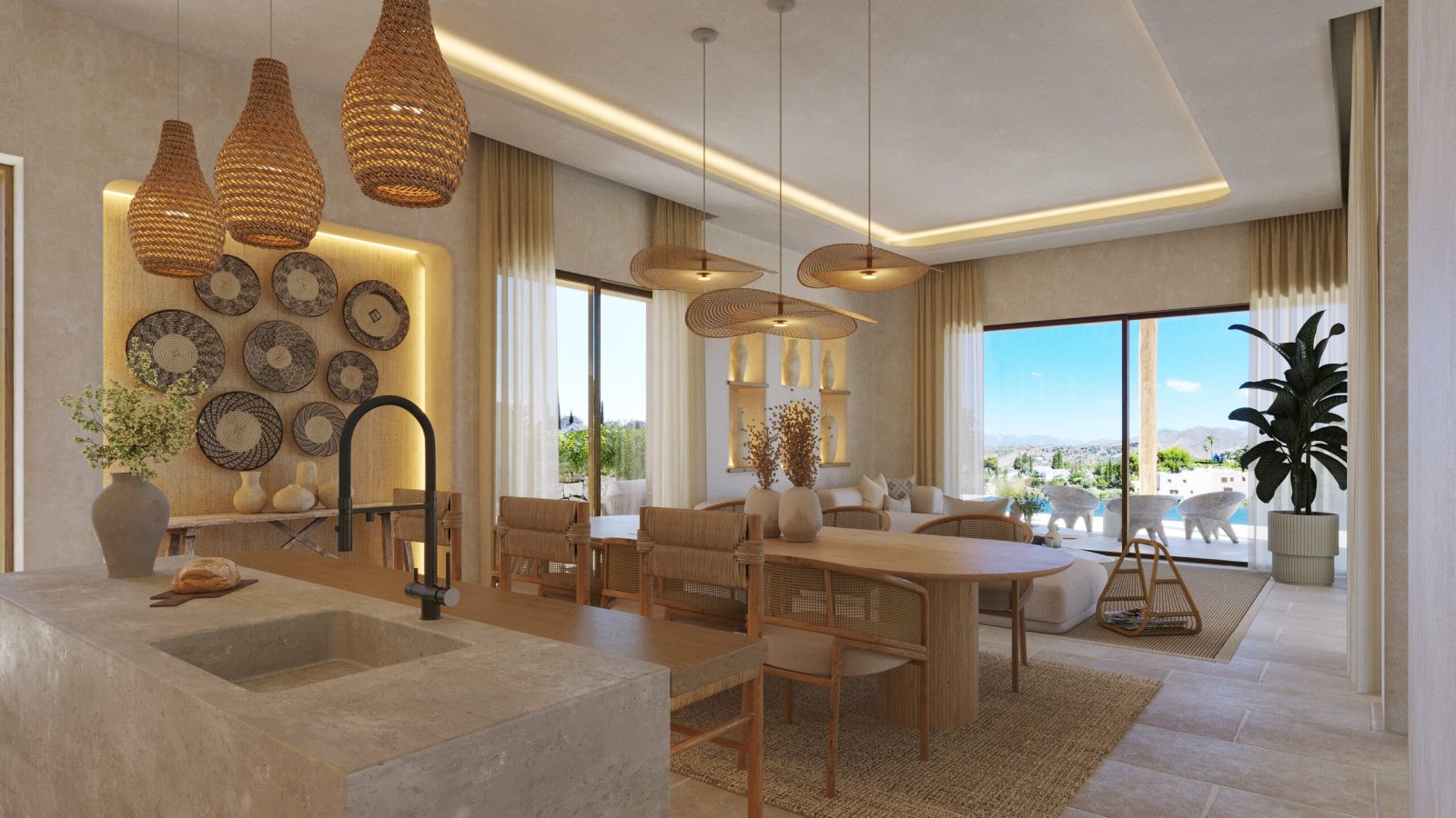 Diese exklusive Villa befindet sich im prestigeträchtigen Valle del Sol und bietet eine Umgebung von Ruhe und Privatsphäre. Mit nur 4 km Entfernung z