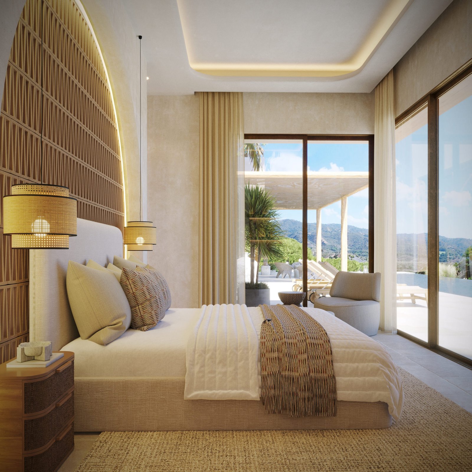 Diese exklusive Villa befindet sich im prestigeträchtigen Valle del Sol und bietet eine Umgebung von Ruhe und Privatsphäre. Mit nur 4 km Entfernung z