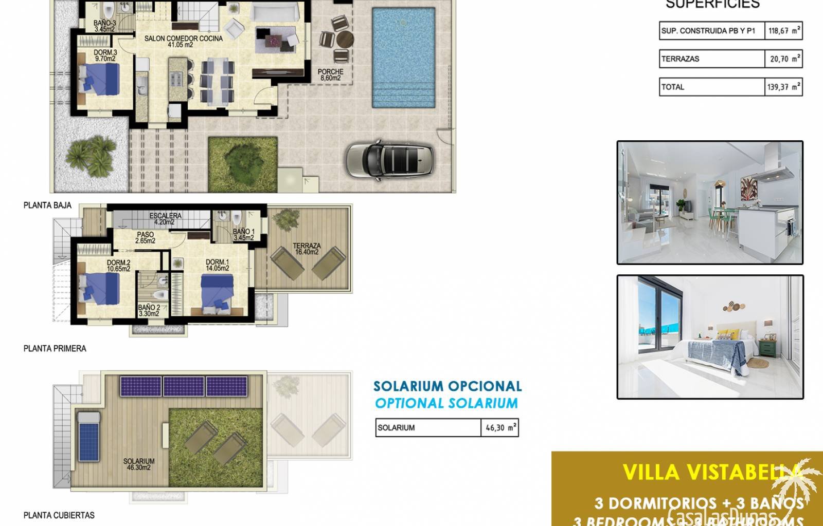  Diese wunderschönen Villen befinden sich in der schönen und ruhigen Wohngegend Entrenaranjos, neben dem Vistabella Golf Resort. Mit allen notwendigen