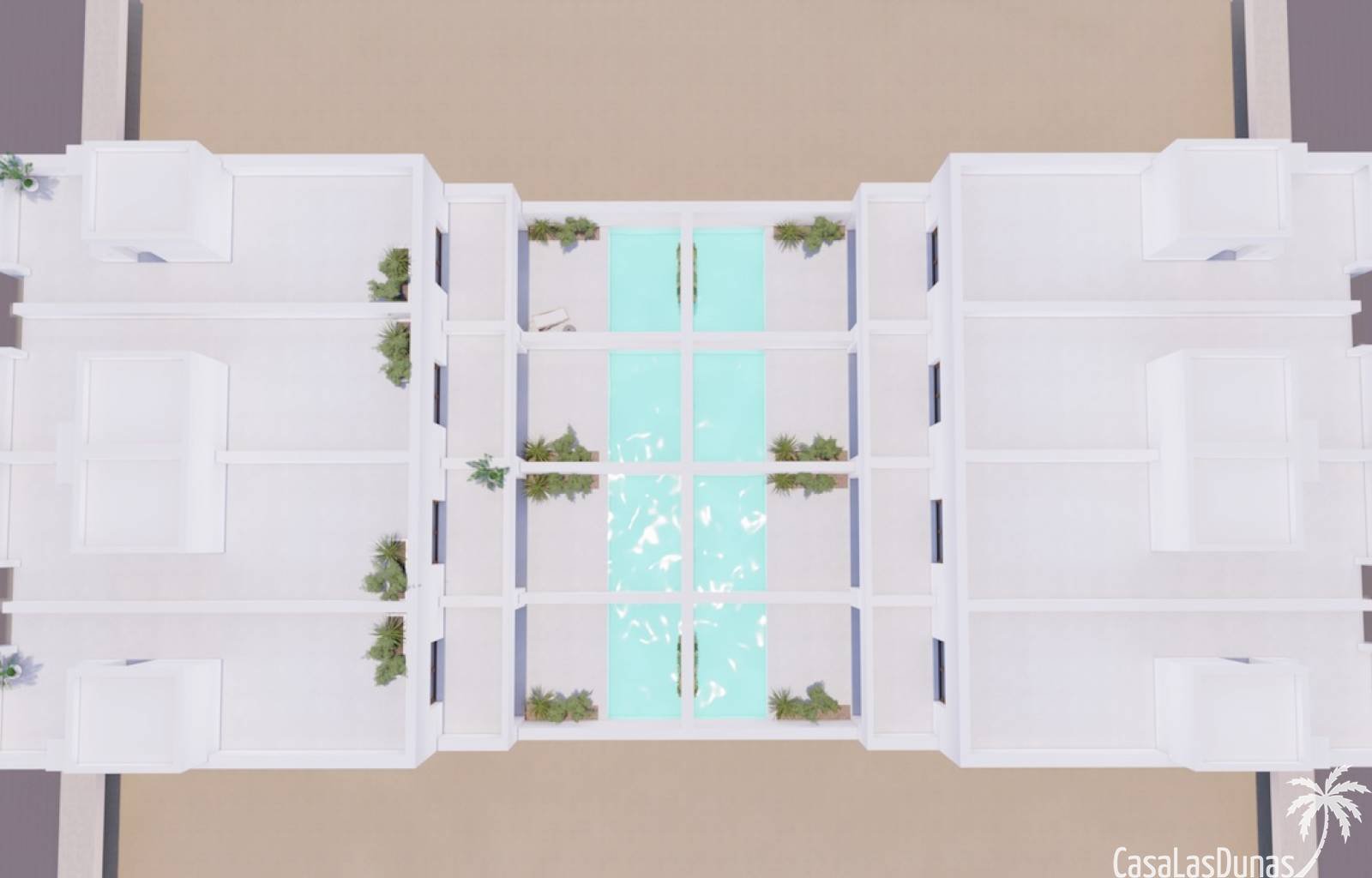  Diese Häuser befinden sich in Murcia und sind in einer kleinen Anlage bestehend aus 8 Reihenhäusern untergebracht. Jedes Haus verfügt über einen eige