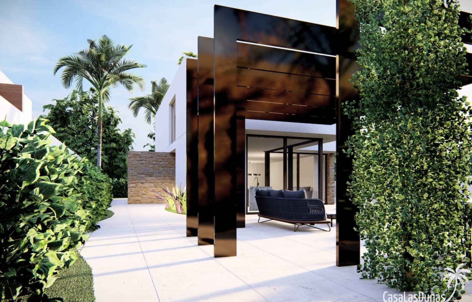 Dieses Projekt besteht aus zwei fantastischen Villen, von denen eine noch verfügbar ist. Dieses Haus im beliebten Viertel La Zenia verfügt über 3 Sch