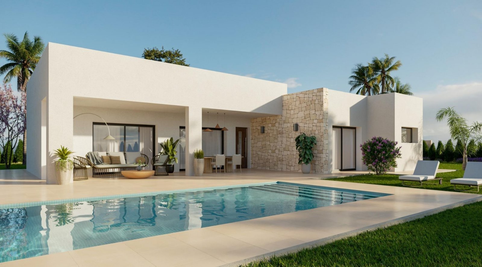 In der charmanten Stadt Aspe gelegen, bietet diese Wohnanlage 16 freistehende Häuser, die für diejenigen entworfen wurden, die eine ruhige und gut an